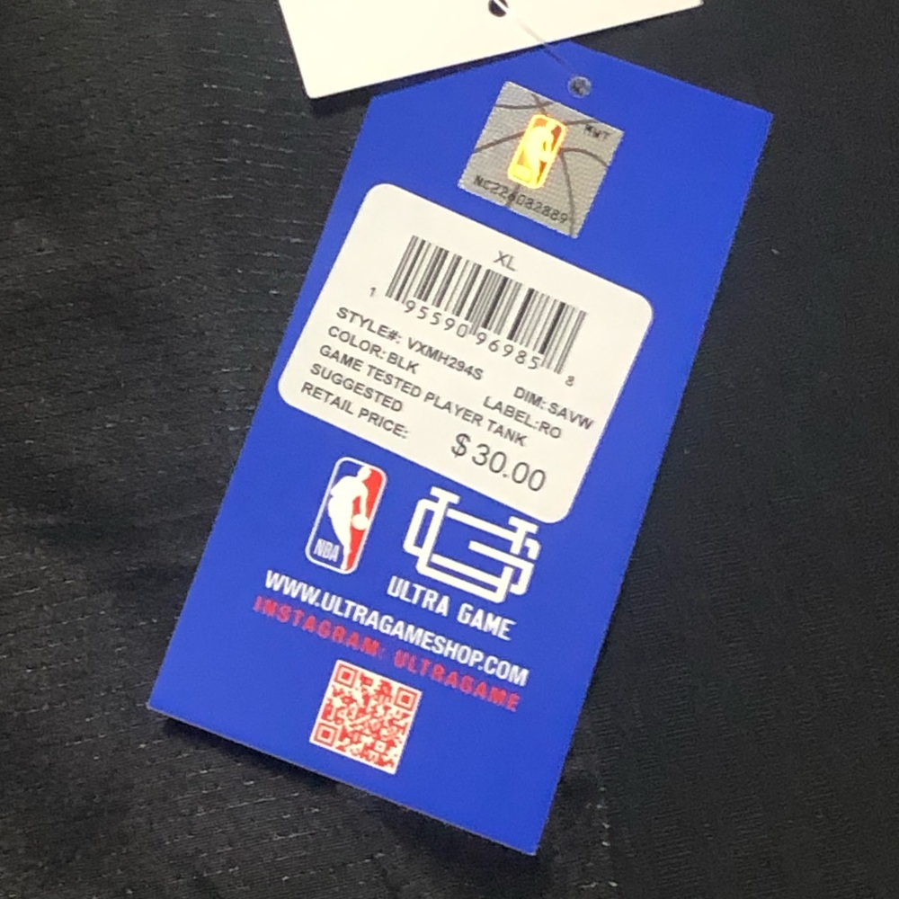 San Antonio Spurs Wembanyama # 1 ,Ultra Game Basketball Jersey Black Size XL NBA - Picture 3 of 5
